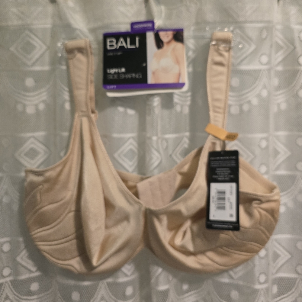 Bali Light Lift Tan Nude Bra Women's 40DD Side Shaping NWT Underwire Live It Up